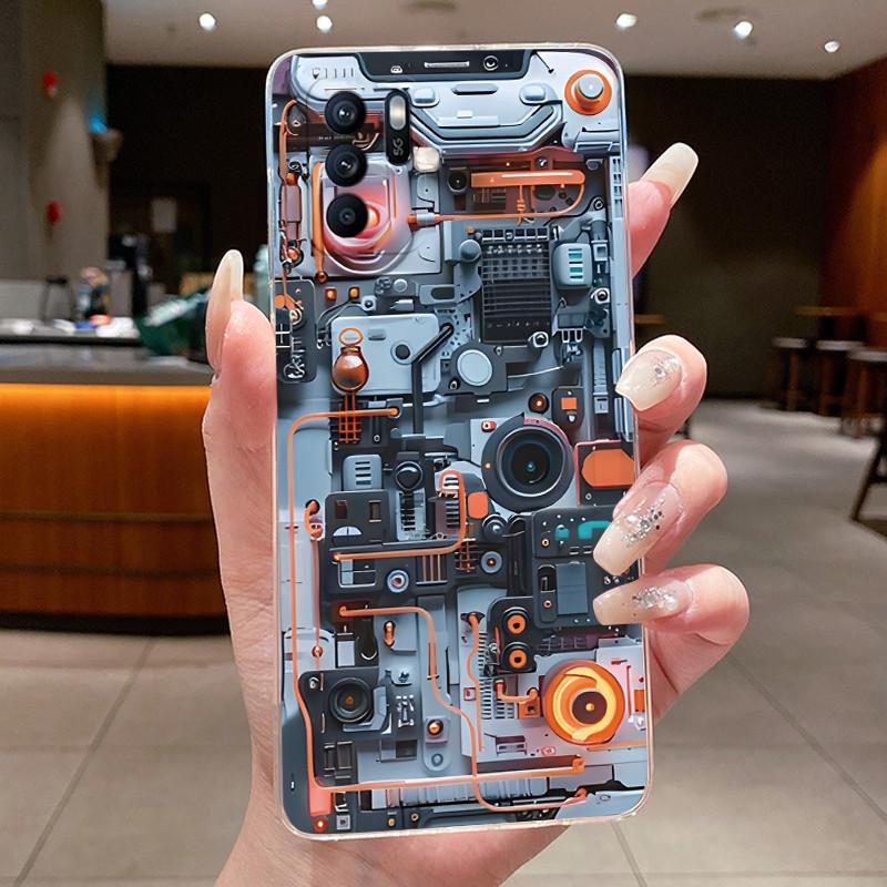 For Oppo Reno6 Z Case CPH2237 Luxury Dragon Cute Cool Boys Girls Transparent TPU Cover For Oppo Reno 6Z 6 Z Reno6Z 5G Phone Case