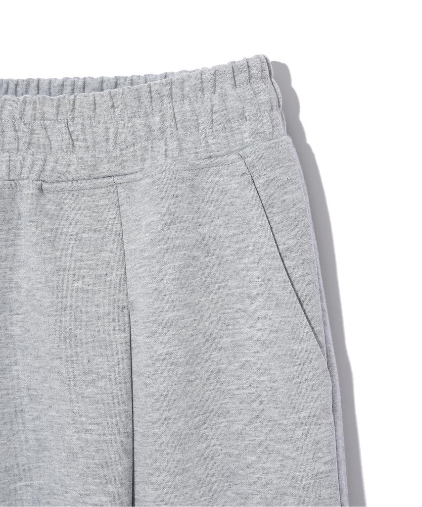 Eonoideu Balloon Single-Pleat Wide Sweatpants Lq6Pu186_Melange Grey