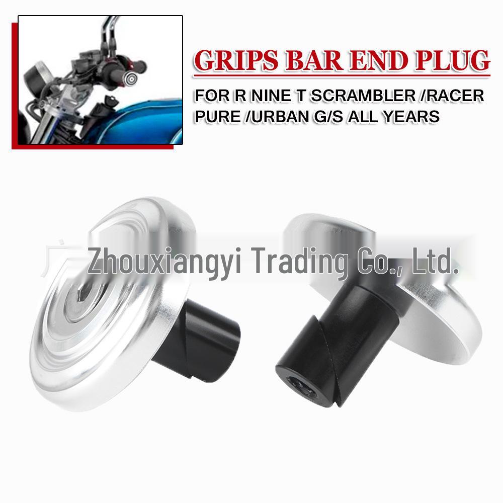 BMW R NINE T/G/S Motorcycle CNC Aluminum Handlebar Plugs & Gripper Caps.