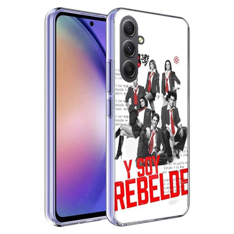 F-Fashion RBD R-Rebelde Cover For Samsung A54 A34 A24 A14 A53 A33 A23 A13 A52S A32 A22 A12 Phone Galaxy A03 A04 A02S A42 A73 TPU