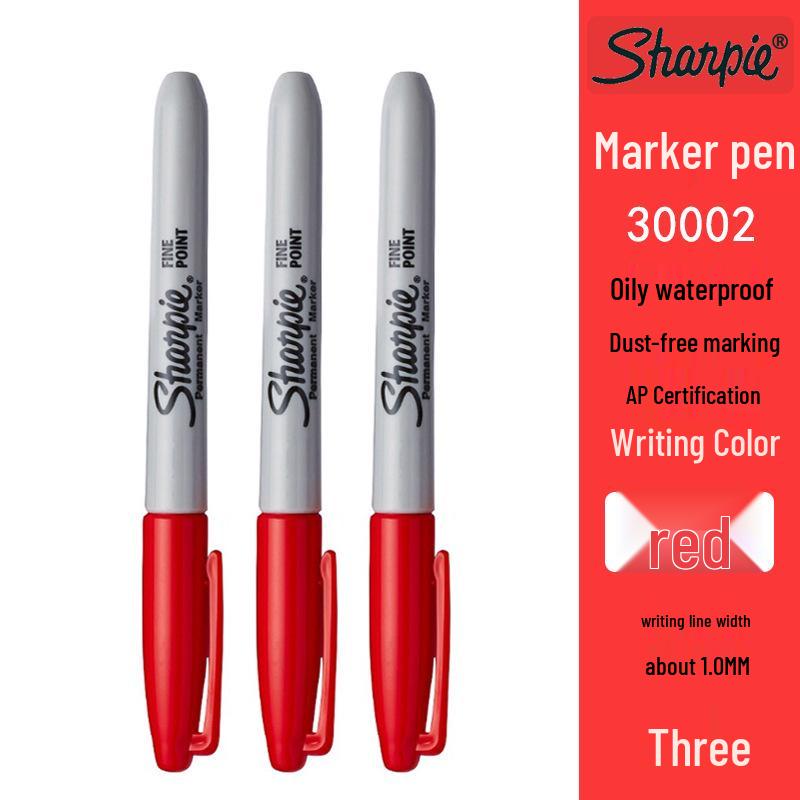 Sharpie Metallic Oil-Based Waterproof Marker Set: Gold, Silver, Black