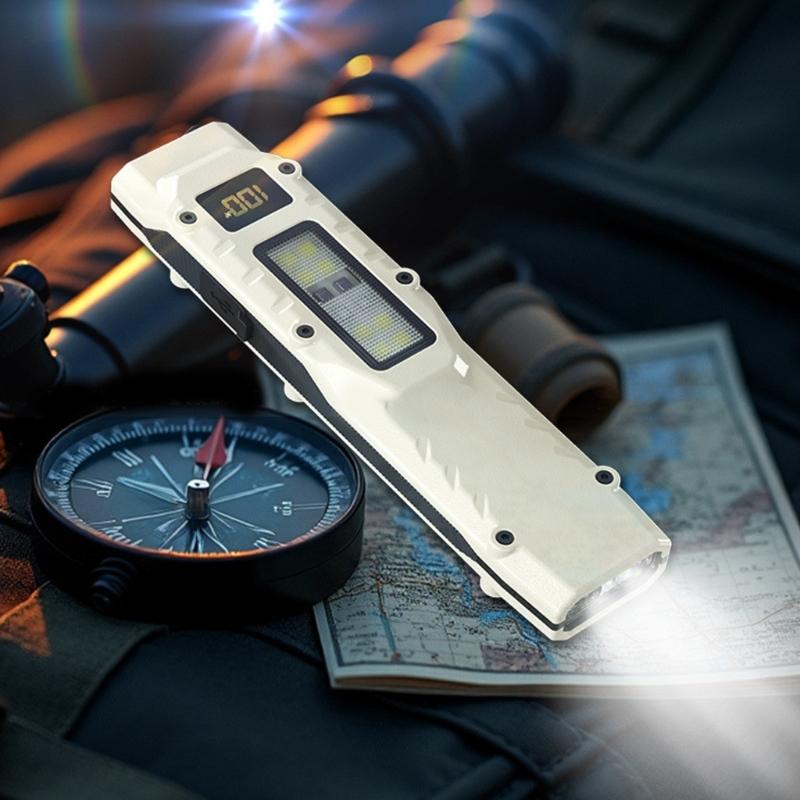 Portable Flashlights with Pen Clip Pocket Light Rechargeable Tactically Flashlights Waterproofs Outdoor Emergency Light