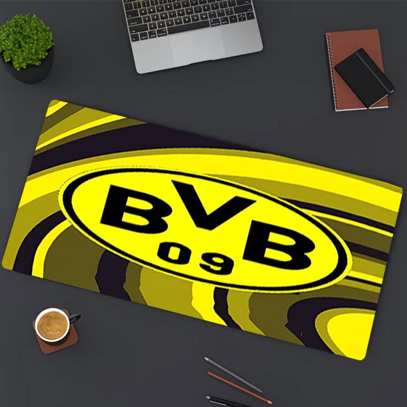 Tapis de Souris Impression Borussia Dortmund, pour Clavier Pad Ordinateur Portable Mat pour Bureau Utilisation à Domicile, Décoration de Bureau, Cadeau d'Anniversaire Parfait pour les Joueurs