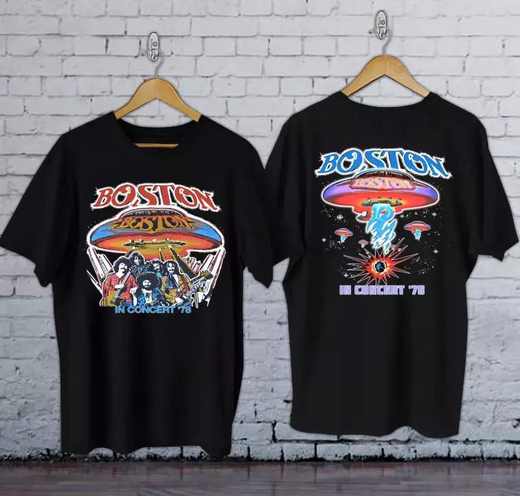 

BOSTON Band In Concert 78 Double Sided Full Size S-5XL SS602 Unisex T-Shirt XL