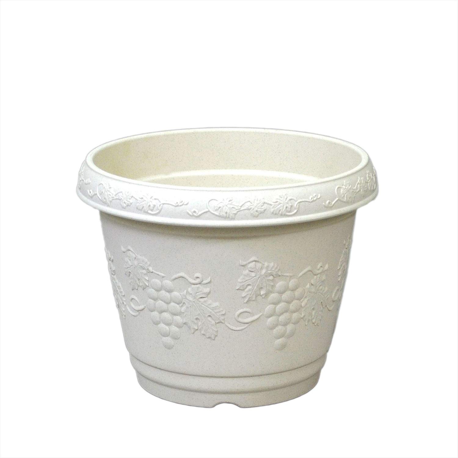

Appleware Pot, Plastic Pot, Planter, Crest Planter, Round 260 Type, White белый