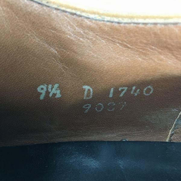 Allen Edmonds Rare Greenwich Wholecut Shoes Brown size 9.5D 27.0-27.5 Vintage Men's(USED)