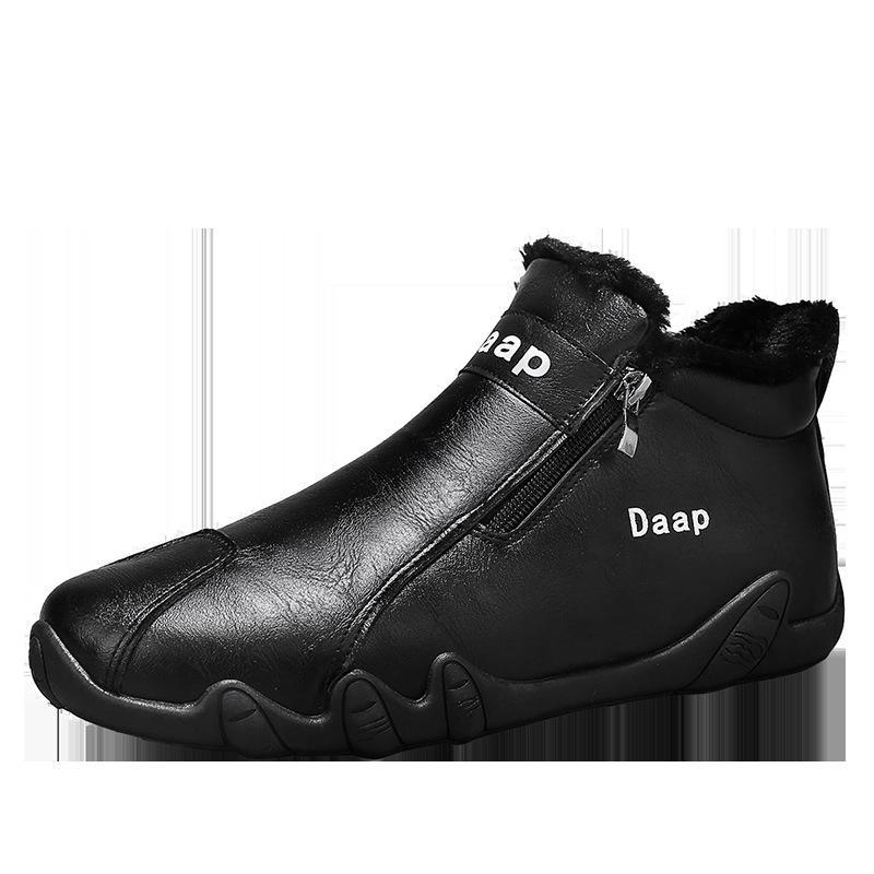 Men's High-Top Cotton Work Shoes - Trendy and All-Match for Spring 2024