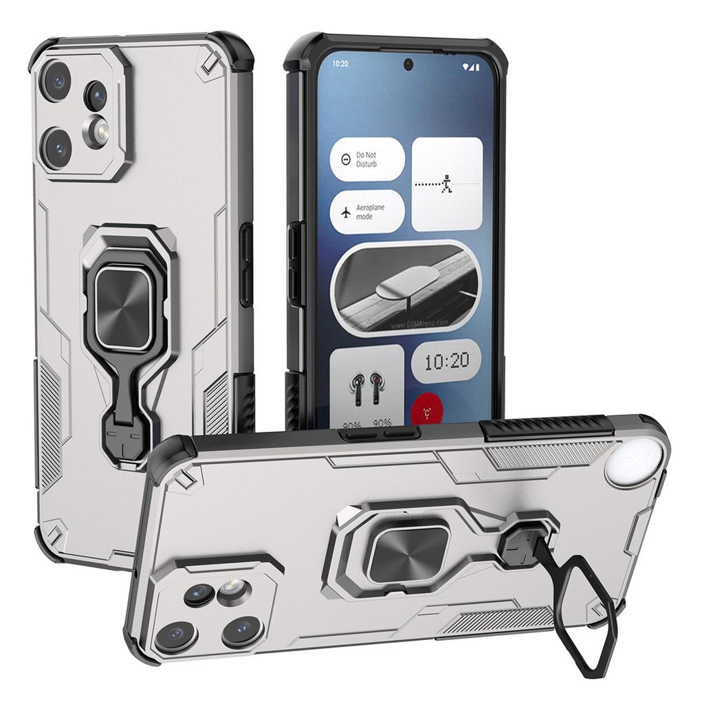For Nothing CMF Phone 2 Pro Case Rotatable Ring Kickstand PC+TPU Shockproof Phone Cover