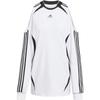 adidas Originals Adilenium Sezóna 4 Teamgeist Módní Dres Volný Ležérní Tričko s Dlouhým Rukávem Odhalující Ramena Dámské Trička KE9797