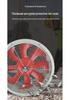 High-temp resistant axial fan: oil & moisture-proof, high-efficiency, large airflow, low noise, energy-saving, all-copper motor.