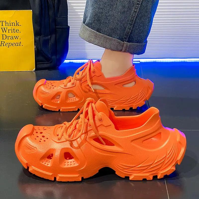 Fashion Slippers Male Shoe Open Hole Shoes Indoor Rubber Clearance Sale Wholesale 2025 Styles Eva Luxury Summer Non-slip H Men's Sandal