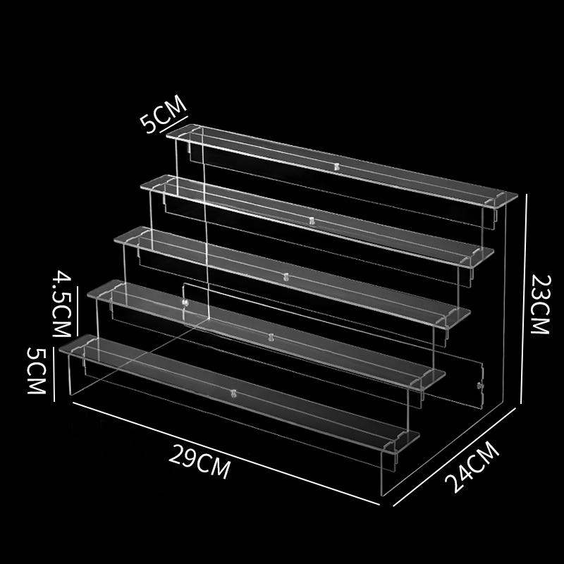 1-5 Tier Clear Acrylic Display Stand for Funko Figures Perfume Organizer Collections Doll Cosmetic Storage Holder Cupcake Stand