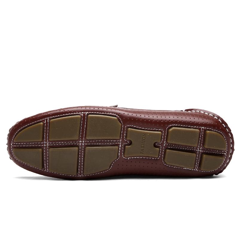 2024 Summer Hollow Out Luxury Mens Driving Shoes Breathable Loafers Men Casual Shoes Leather Man Moccasins Slip On Flats