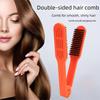 Anti-Static Double Sided V Brush Multifunctional Straightening Comb Hairdressing Clamp Comb  Barber