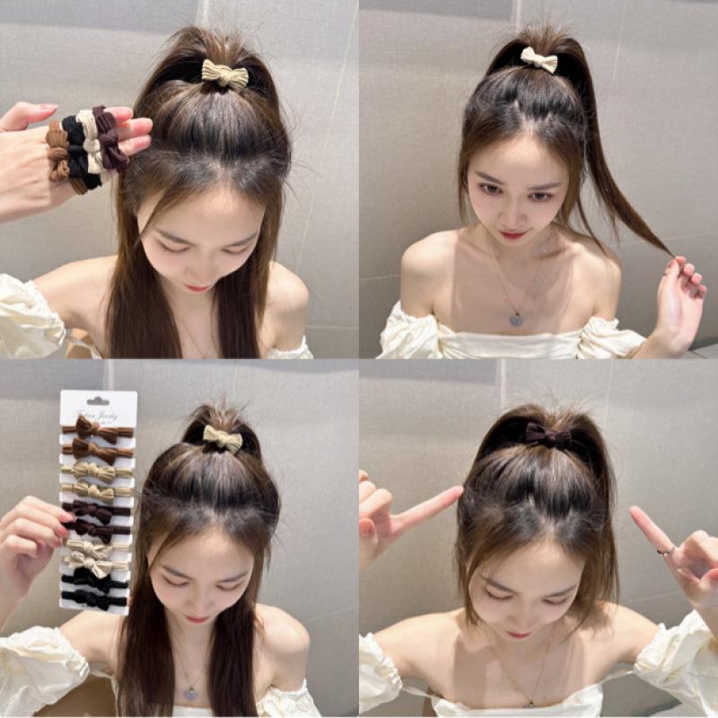 Frühlings-einfache Schleife, die kräftiges, hochelastisches Haarseil-Gummiband erweitert