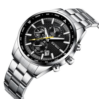 Nuovo orologio da uomo di lusso di marca TOP con orologi al quarzo da uomo sportivi alla moda casual da uomo