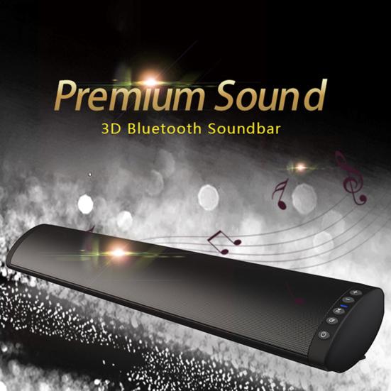 Bluetooth 5.0 Wireless TV Soundbar Home Theater Wall-Mounted Sound Bar Speaker
