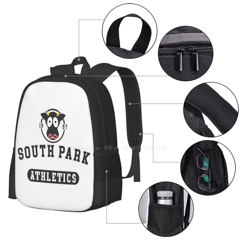- Athletics-Professional Graphics School Bags Travel Laptop Backpack Cows Cows Cows Cows Cows Cows Cows Cows Athletics