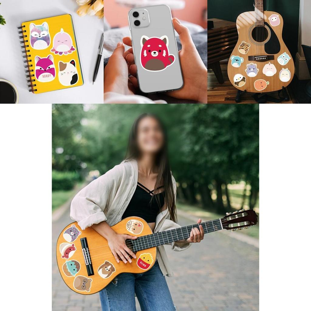 100 Stück Squishmallow Aufkleber Wasserdicht Wiederverwendbar Deko Laptop Graffiti Kindergeschenk
