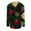 Women's Fashion Print Long Sleeve Knitted Cardigan Button Up Jacket