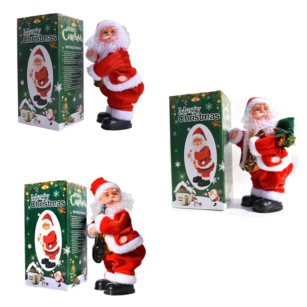 Twerking Noel Baba Bebekleri Yılbaşı Süsü Elektrikli Dans Eden Xmas Noel Baba Hareketli Figür Yılbaşı Dekorasyonu Parti Ev İçin Hediyeler