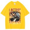 Lactose Tolerant Funny Vintage Meme T-shirt Milk Cheese Diet Gym Workout T-shirts Men's Women's Y2k Fashion T Shirts Streetwear