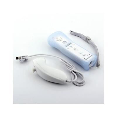 Manette de jeu - Nintendo - WIImote avec Motion Plus - Nunchuk inclus - Housse silicone - Sans fil