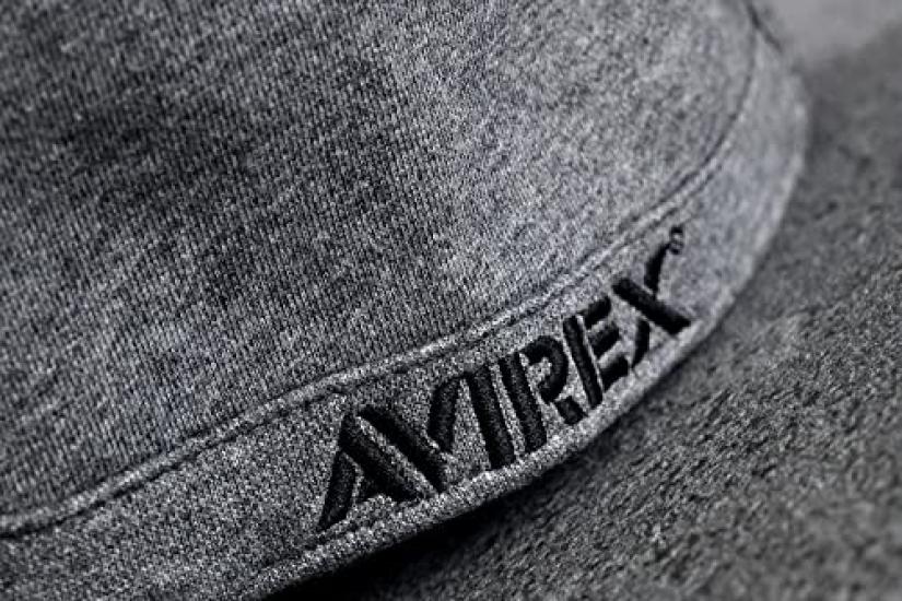 Genuine Work Cap Hat Brand Large Size 7992540 14787700 Number [Avirex] Men's (JP, Size, 62.0 cm, 64.0 cm, GRAY_Sweat(85))
