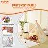 Kids Play Tent Teepee Tent for 1-5 Years Old Toddler Tent with Mat Balls