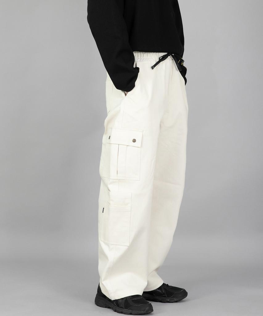 Seinteukeulu Double Cargo String Jogger Pants Dcj-338 Cream