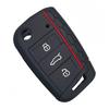 Silicone Cover For Volkswagen Vw Polo Golf 7 Passat Tiguan Mk2 Beetle Ateca Caddy T5 Flip Folding Car Key Case Cover Accessories