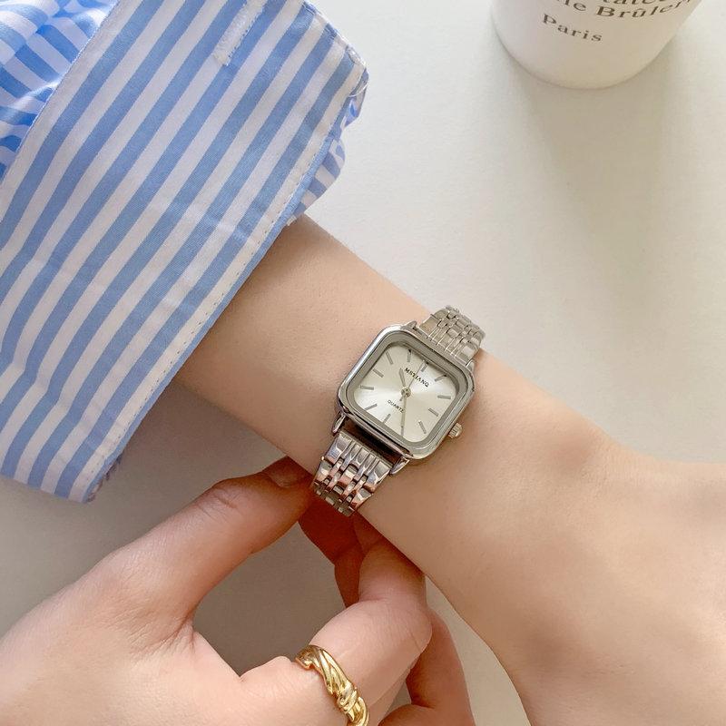 Simple Square Watch Women'S Fashion Light Luxury Exquisite Niche Trend Female College Student Women'S Watch