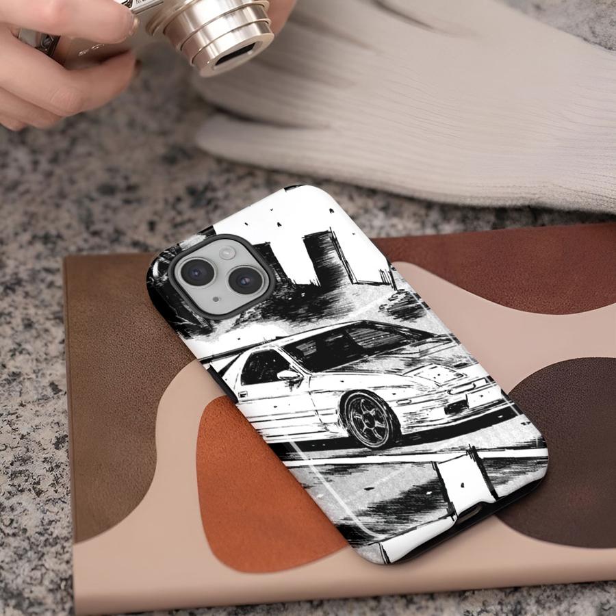 

Phone Case for Apple iPhone 17 Pro Max 16e 12 Air 11 XS XR 13 16 15 14 Plus Soft Cover Capa Cool Car Patterns JDM Fashiom iPhone 11