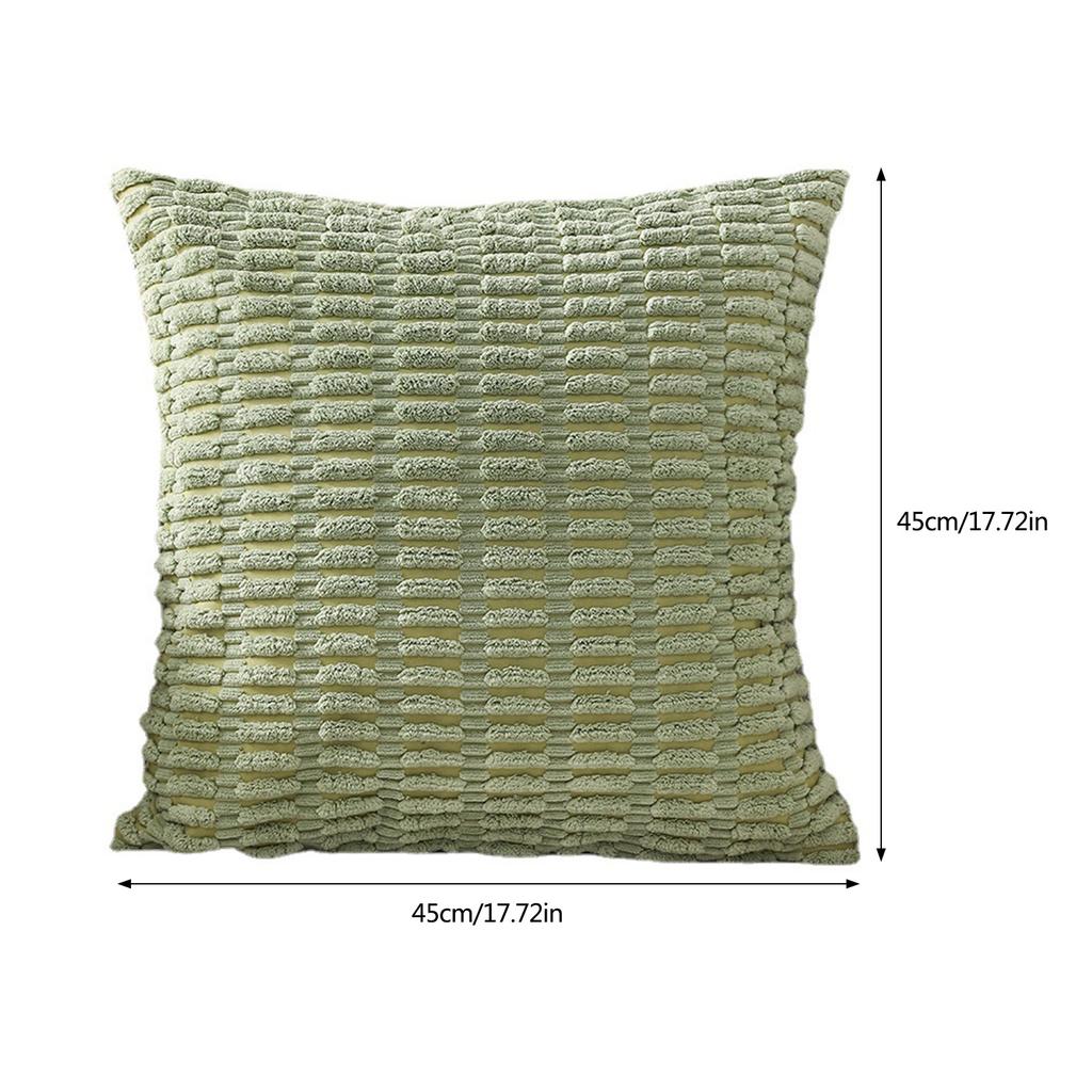 Durability Corduroy Cushion Cover with Invisible Zippered Close Enhances Any Decors Styles Standard Size 45x45cm