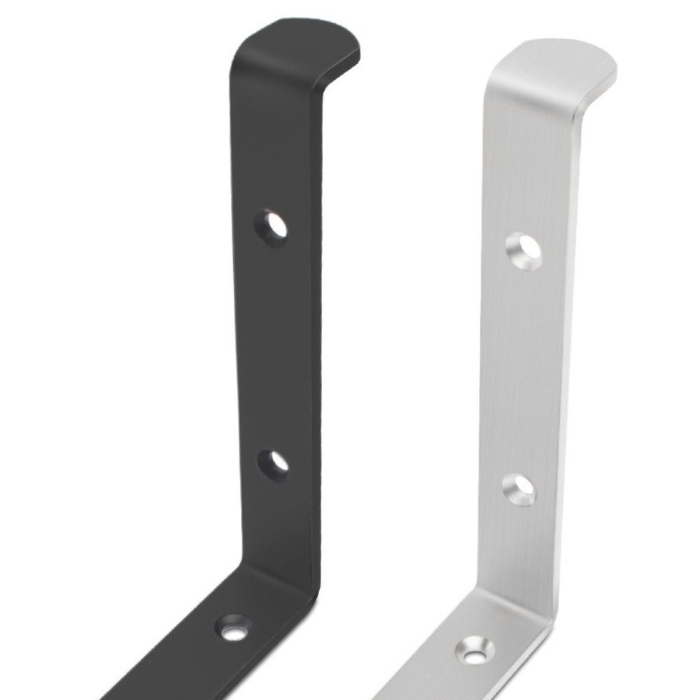 Stainless Steel L Type Shelf Brackets 90 Degree Concealed Triangular Support Frame Rustproof Enduring Floating Shelf Bracket