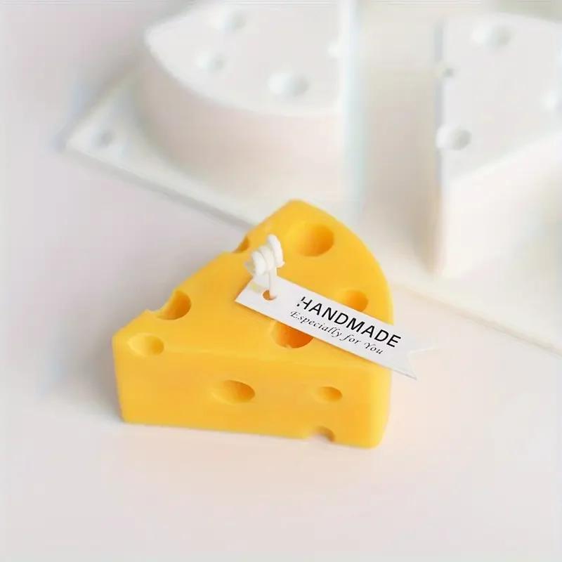 Creative Cheese Shape Silicone Mold Aromatherapy Soap Candle Mold Fondant Mousse Cake Chocolate Baking Decoration Baking mold