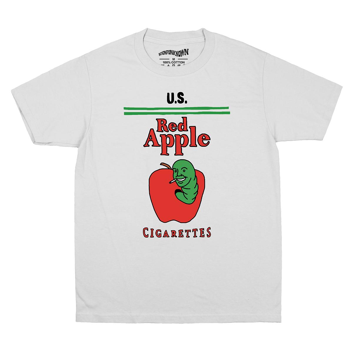 Red Apple Cigarettes TShirt Tarantino Pulp Fiction John Travolta Movie Cotton Unisexs Clothing Short Sleeve Unisexs Clothing Shirt S