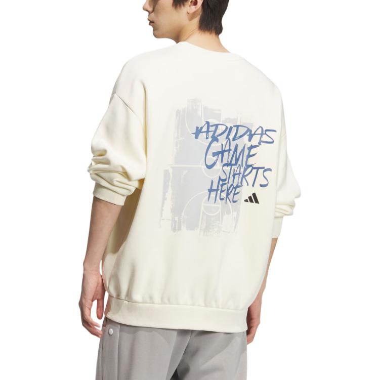 Adidas Basketball FW25 Crewneck Loose Drop Shoulder Sweatshirt Men KC2786