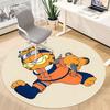 1pc Garfield, Ninja Chair Carpet for Office Non-Slip, Soft & Comfortable, Carpet for Office, Gaming, Lightweight Round Floor Mat Yy251021034