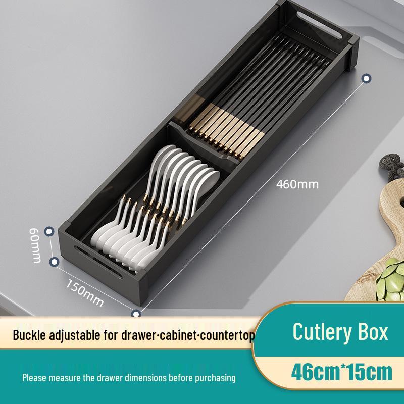Kitchen Dish Drying Rack with Cutlery Holder and Drawer Organizer