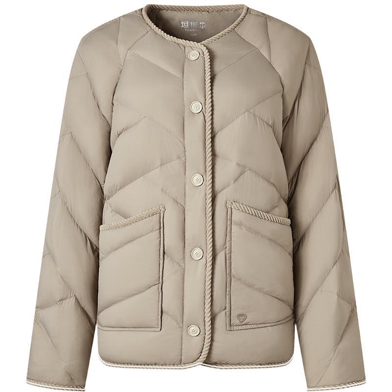 

Tanboer Women s Lightweight Collarless Down Jacket TBF330258D XS (155)