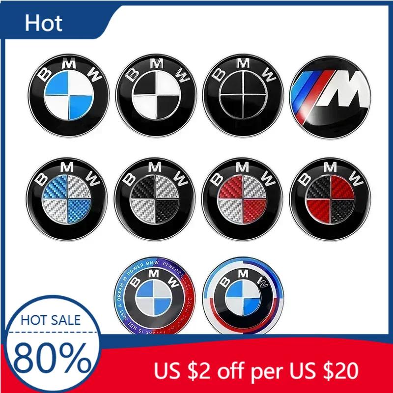 New 2025 4pcs 68mm Car Wheel Center Cap Logo Hub Badge Rims Cover For BMW E46 E38 E60 E90 E93 F20 F30 X3 X5 Blue White Blac