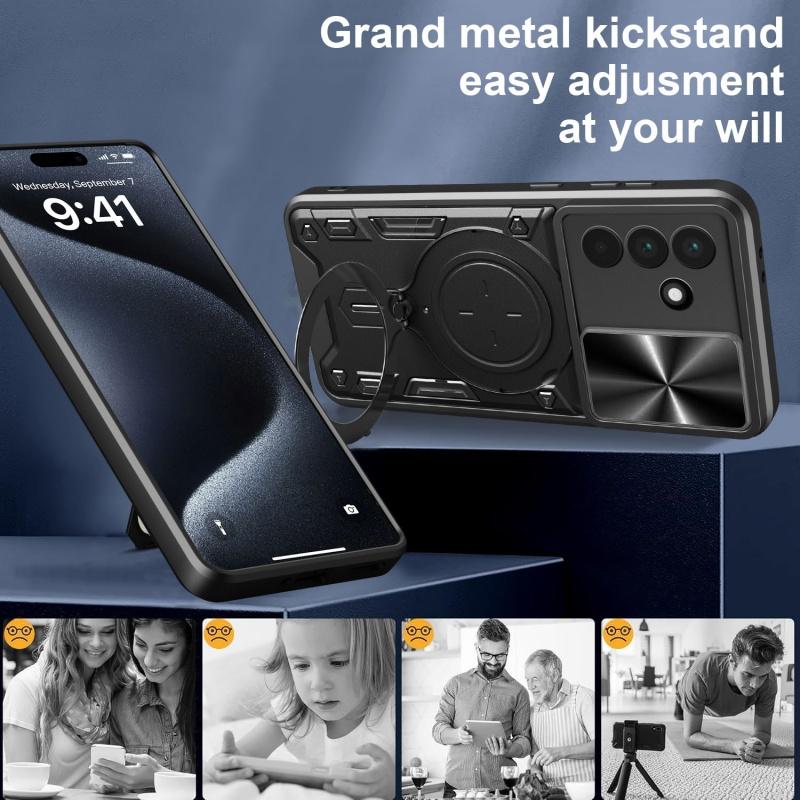 For Samsung Galaxy S25 S24 Plus 23 Ultra Case Magnetic Holder Ring Armor Shockproof Cases for Samsung A73 A72 A71 A56 Back Cover