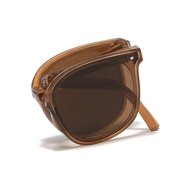 1PC New Foldable Second-generation Sunglasses, Advanced Sunscreen Sunglasses, Women's Trend Outdoor Travel Vacation Driving Glasses