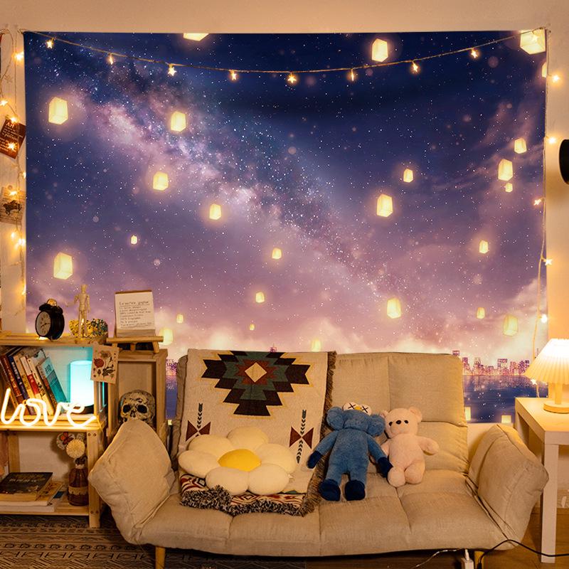 INS Style Bedroom & Dormitory Wall Hanging Cloth – Canvas Poster Decor