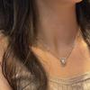 Three-second Heartbeat Necklace - A Unique and Sophisticated Design for Women, A Heart-Pounding Lockbone Chain Necklace