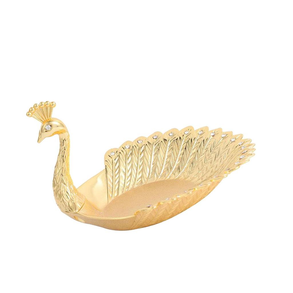 Delicate Swan Fruit Plate Earrings Necklace Dish Candy Tray Bowl Home Decor