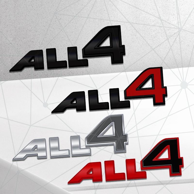 3D Auto Metal ALL4 Badge Car Rear Trunk Emblem Sticker LOGO Decor For R58 R55 R56 R59 F60 F56 R57 F57 F54 F55 PACEMAN Clubman