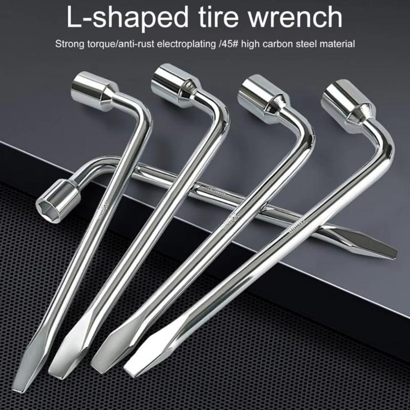 Universal Tire Lever and Socket Wrench Set Design for Car Motorcycle Maintenance Metal Construction