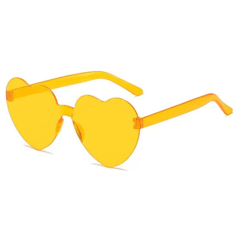 Flame Sunglasses - Trendy Frameless UV Protection Candy Color Shades for Dance Parties